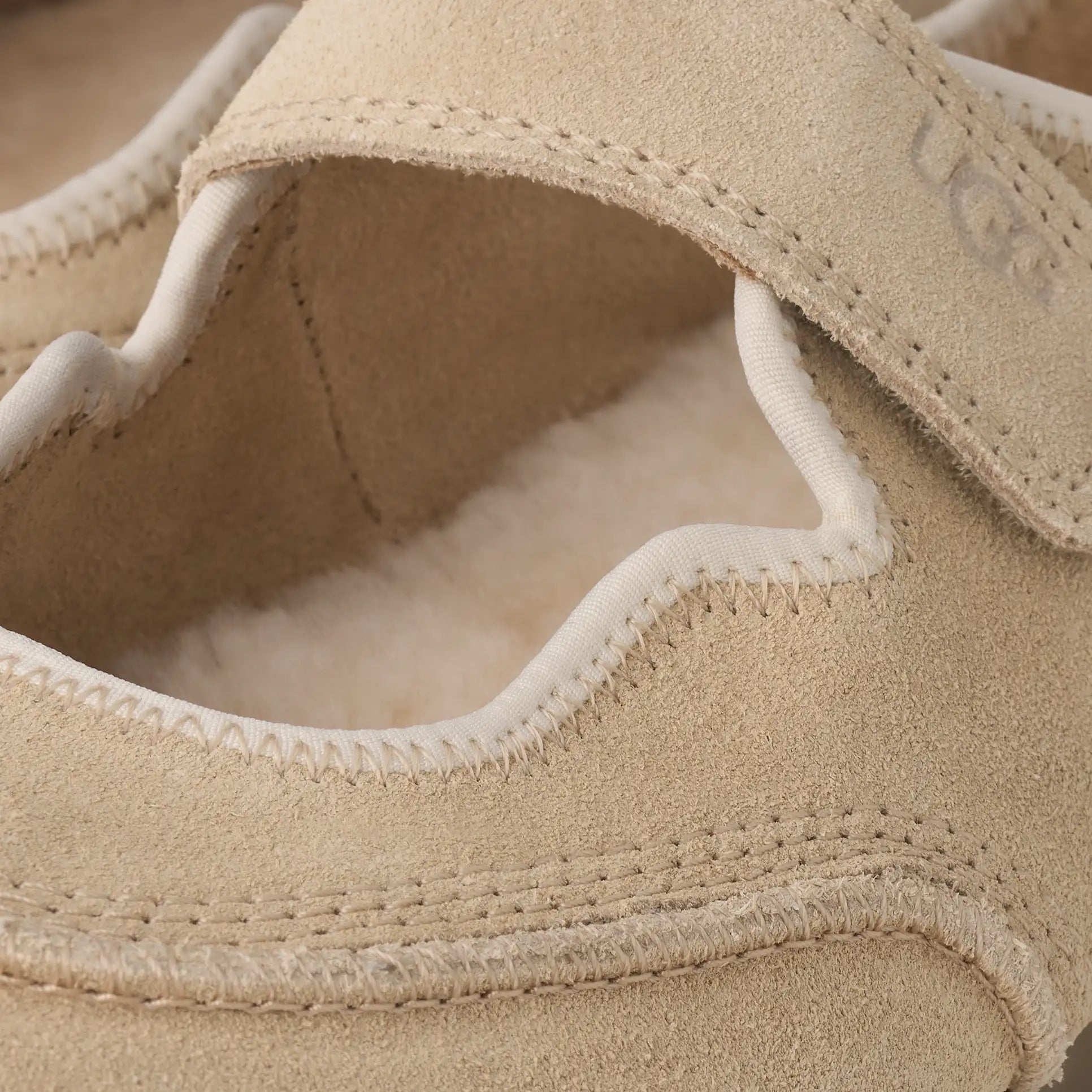 UGG Quill Mary Jane Trainer Sand Castle suede detail