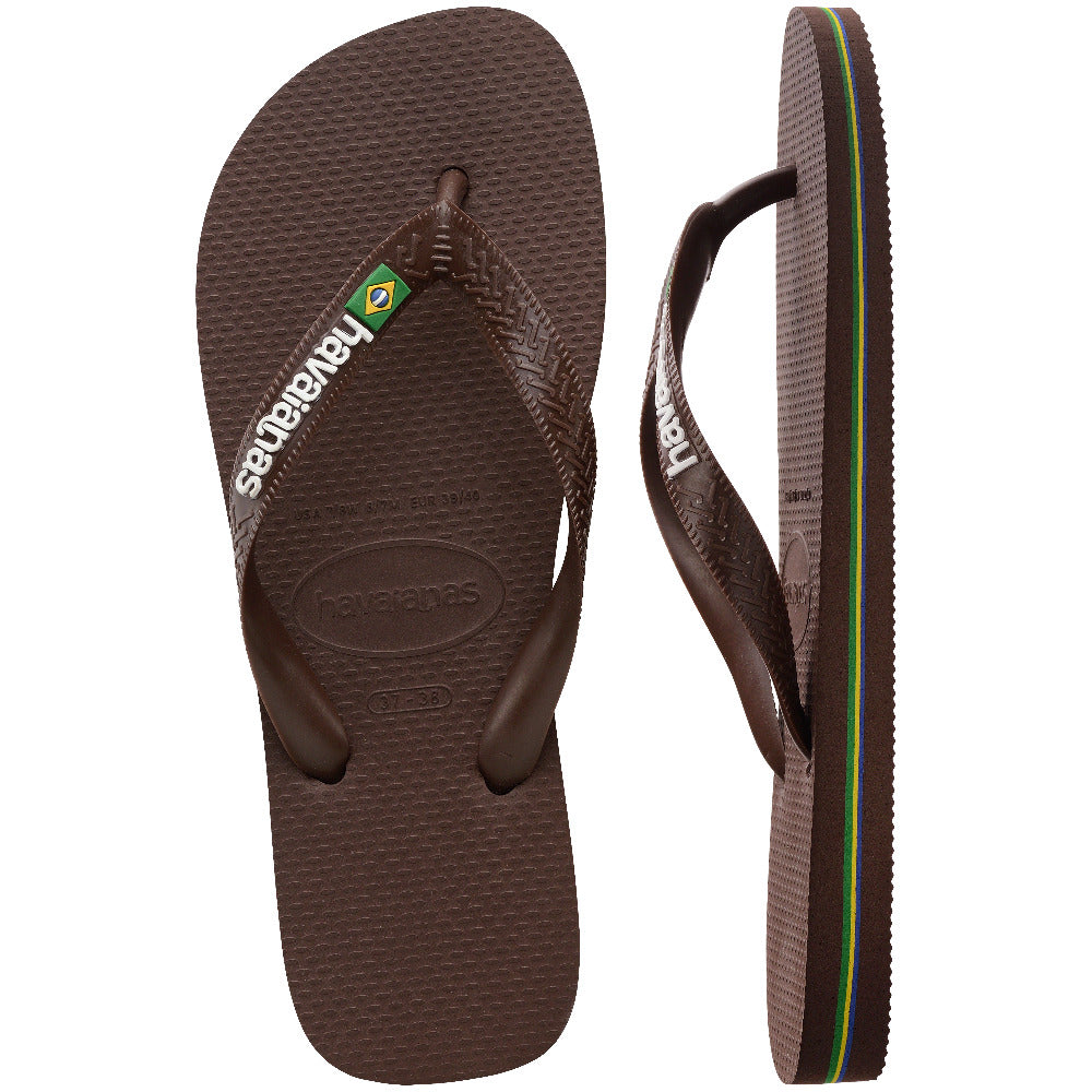 HAVAIANAS BRASIL BROWN/WHITE