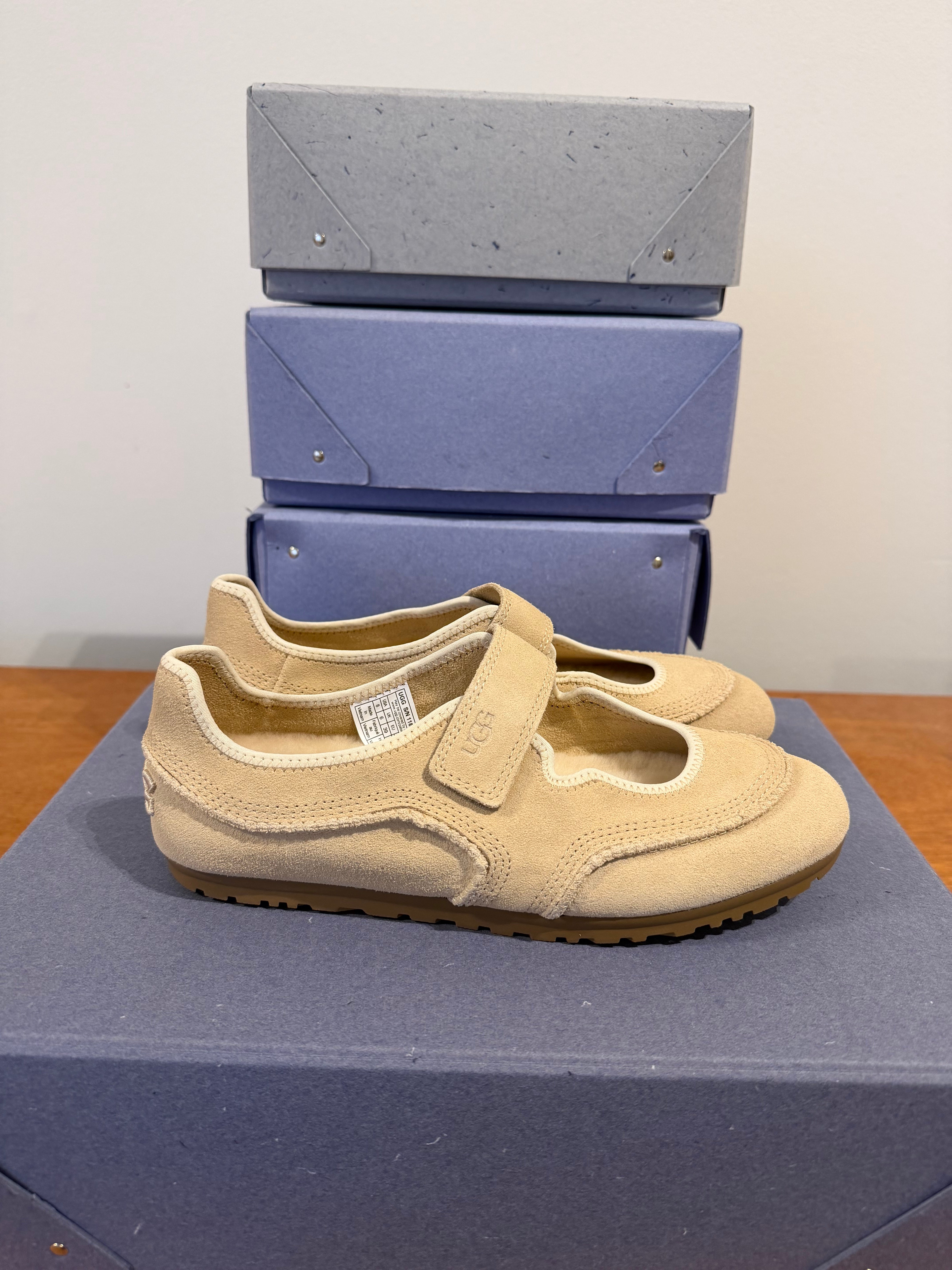 UGG Quill Mary Jane Trainer, Sand Bone