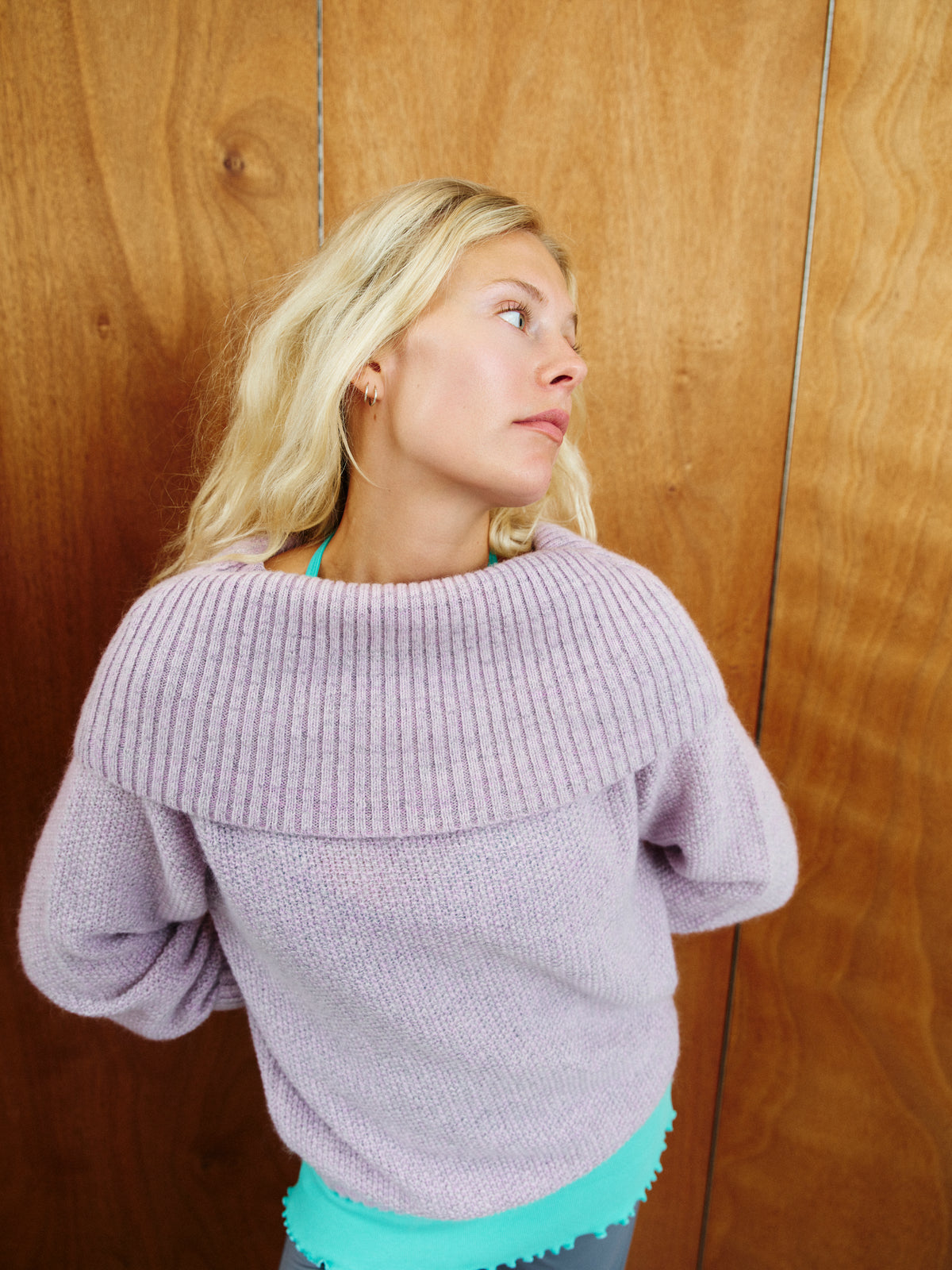 Celina Knit, Grey Lilac