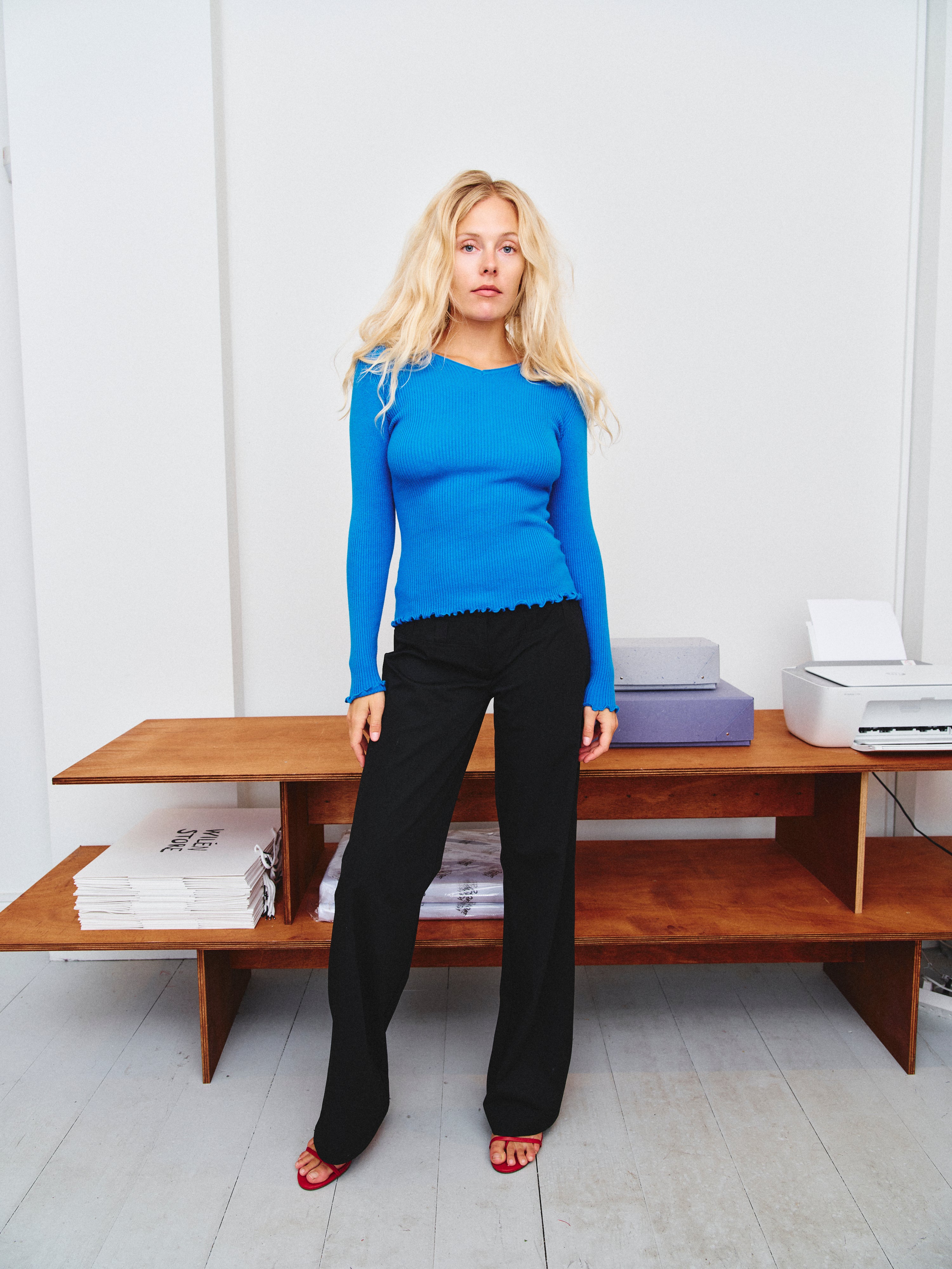 Bella Longsleeve, Blue (Launching Monday September 7 at 8pm)