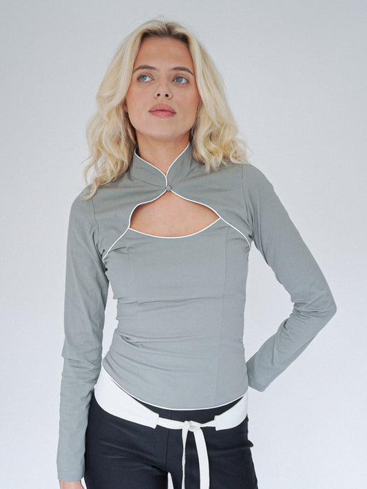 Thea Shirt LS, Grey