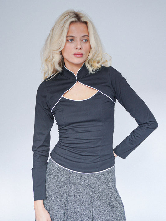 Thea Shirt LS, Black