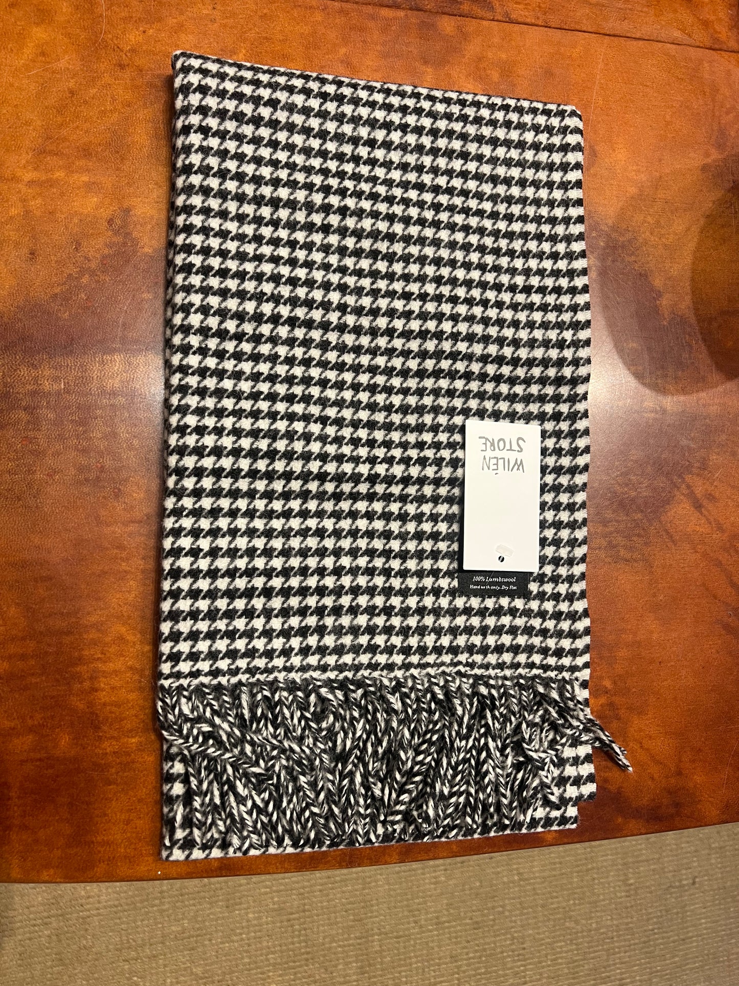 Lambswool Scarf, Black