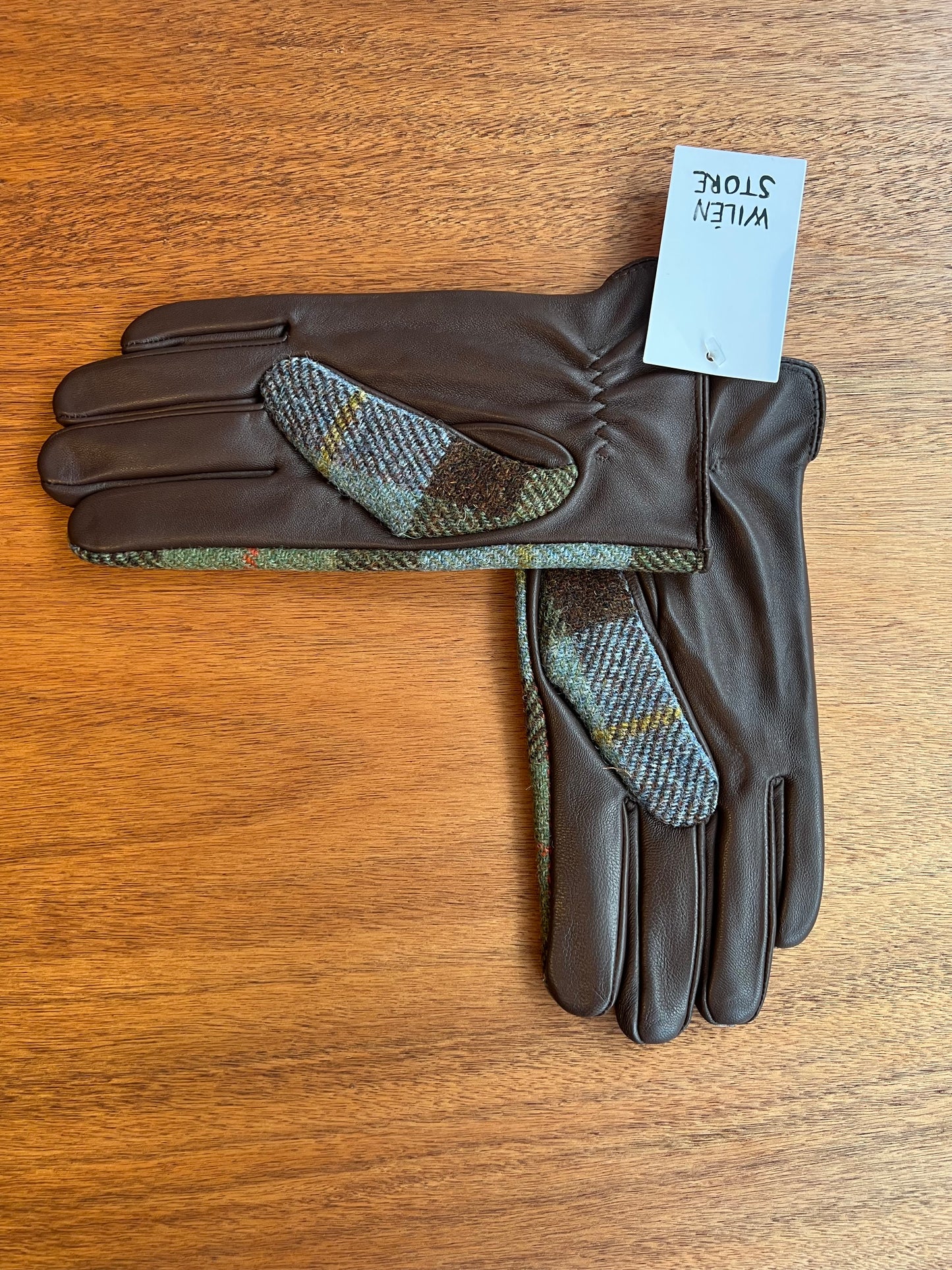 Mens Wool Gloves, Blue