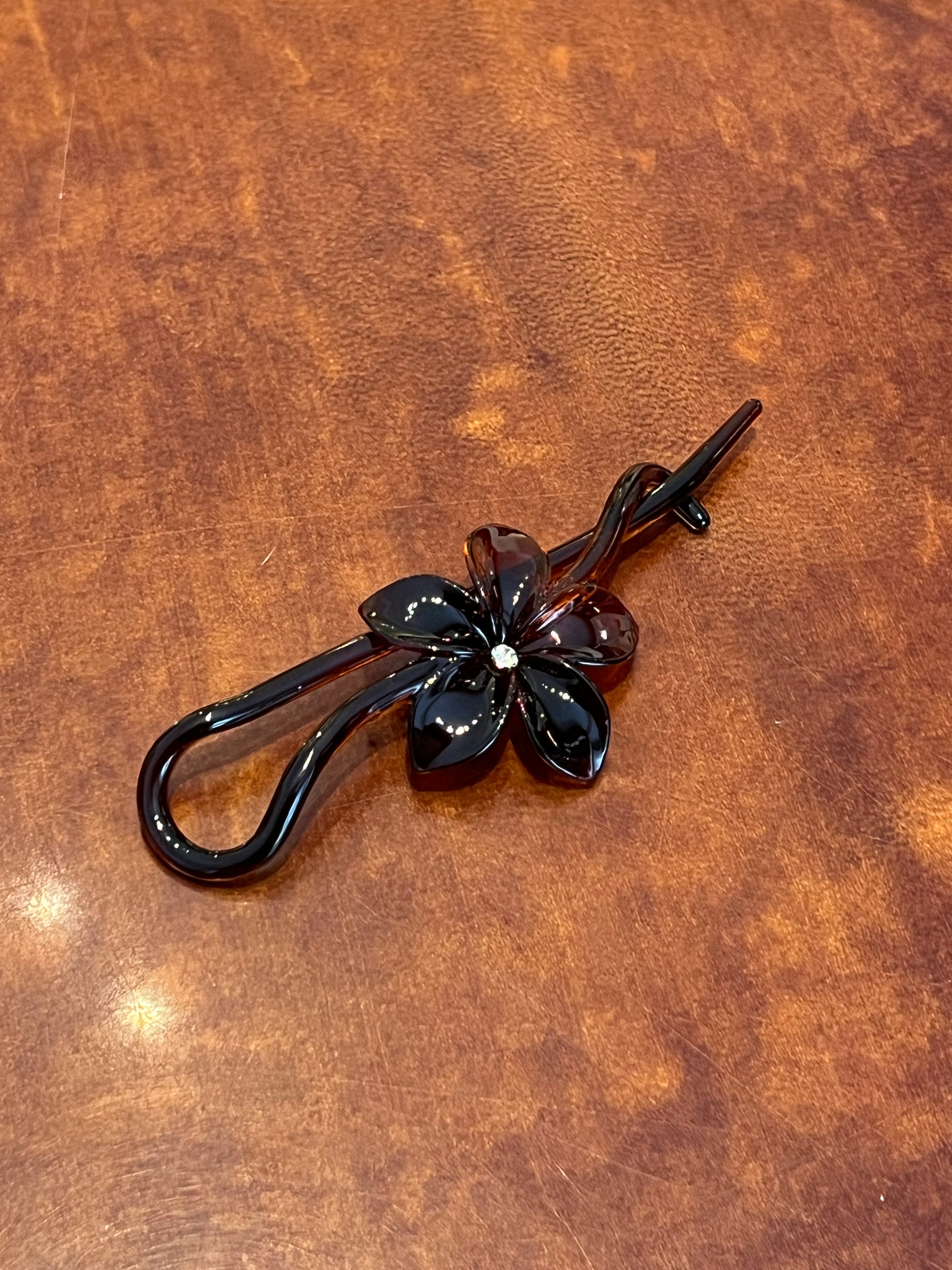 Flower Clip, Rhinestone