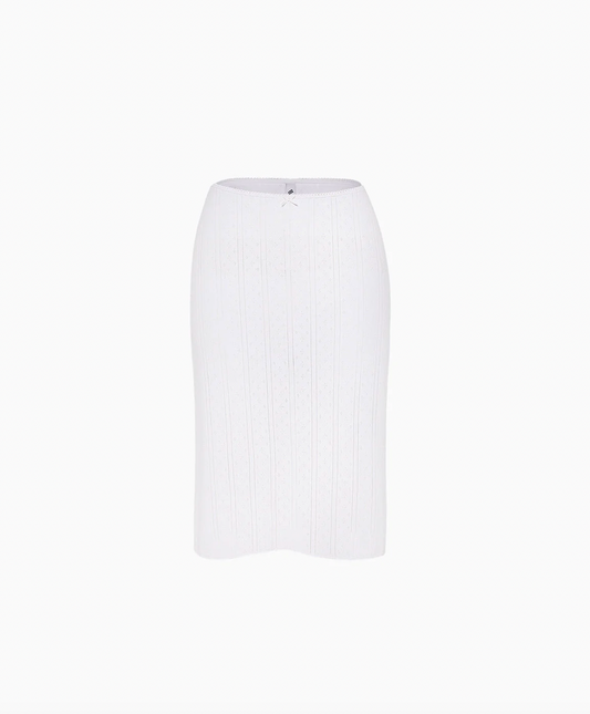 COUCOU - The Slip Skirt, White (RESTOCKING ONLINE JUNE 16, AT 20.00)