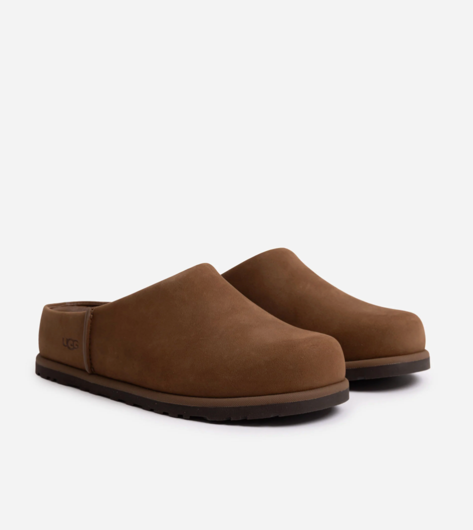 UGG Otzo Clog women dark chestnut brown nubuck slip-on
