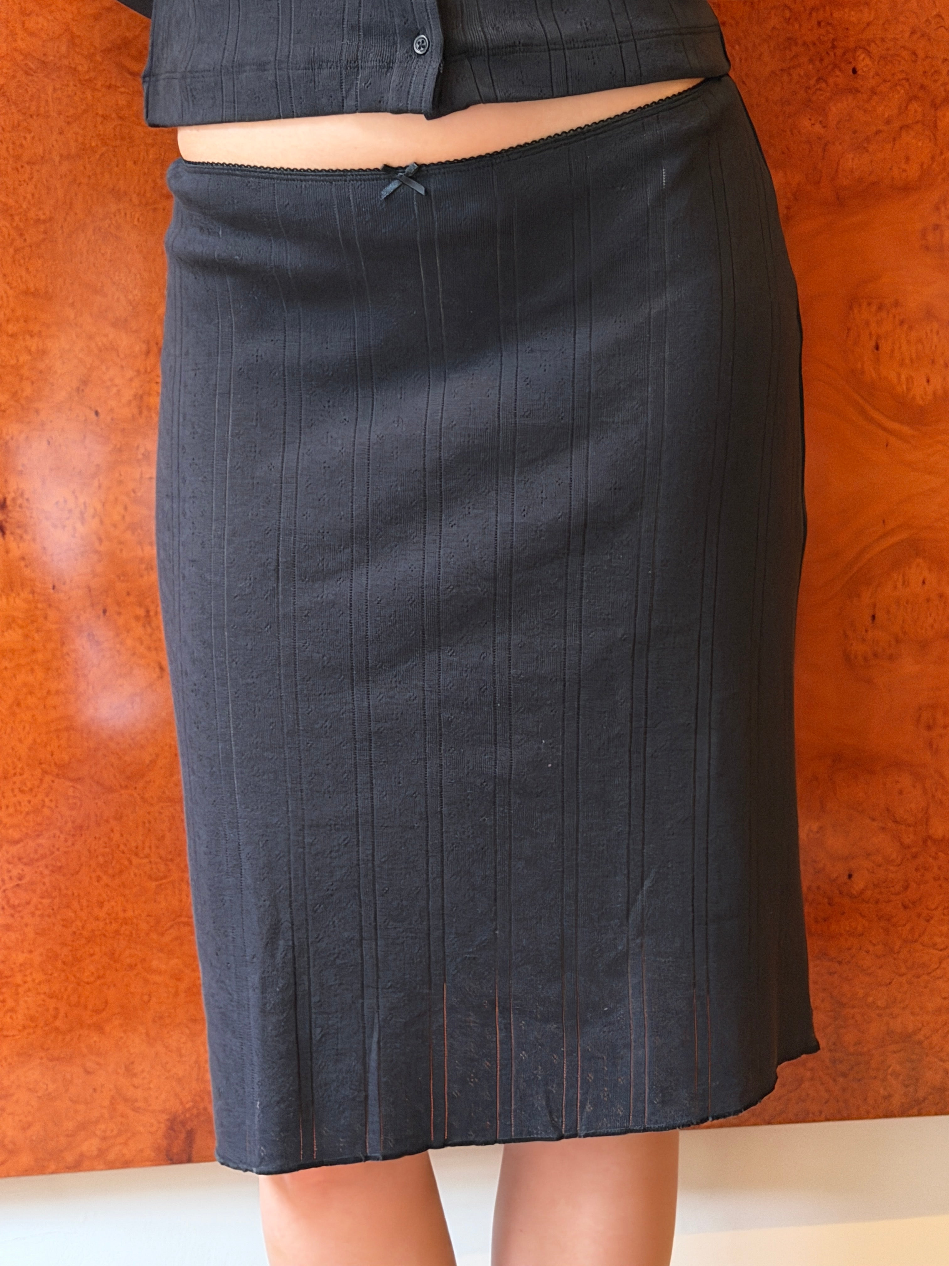 COUCOU - The Slip Skirt, Black (RESTOCKING OCTOBER 2026)
