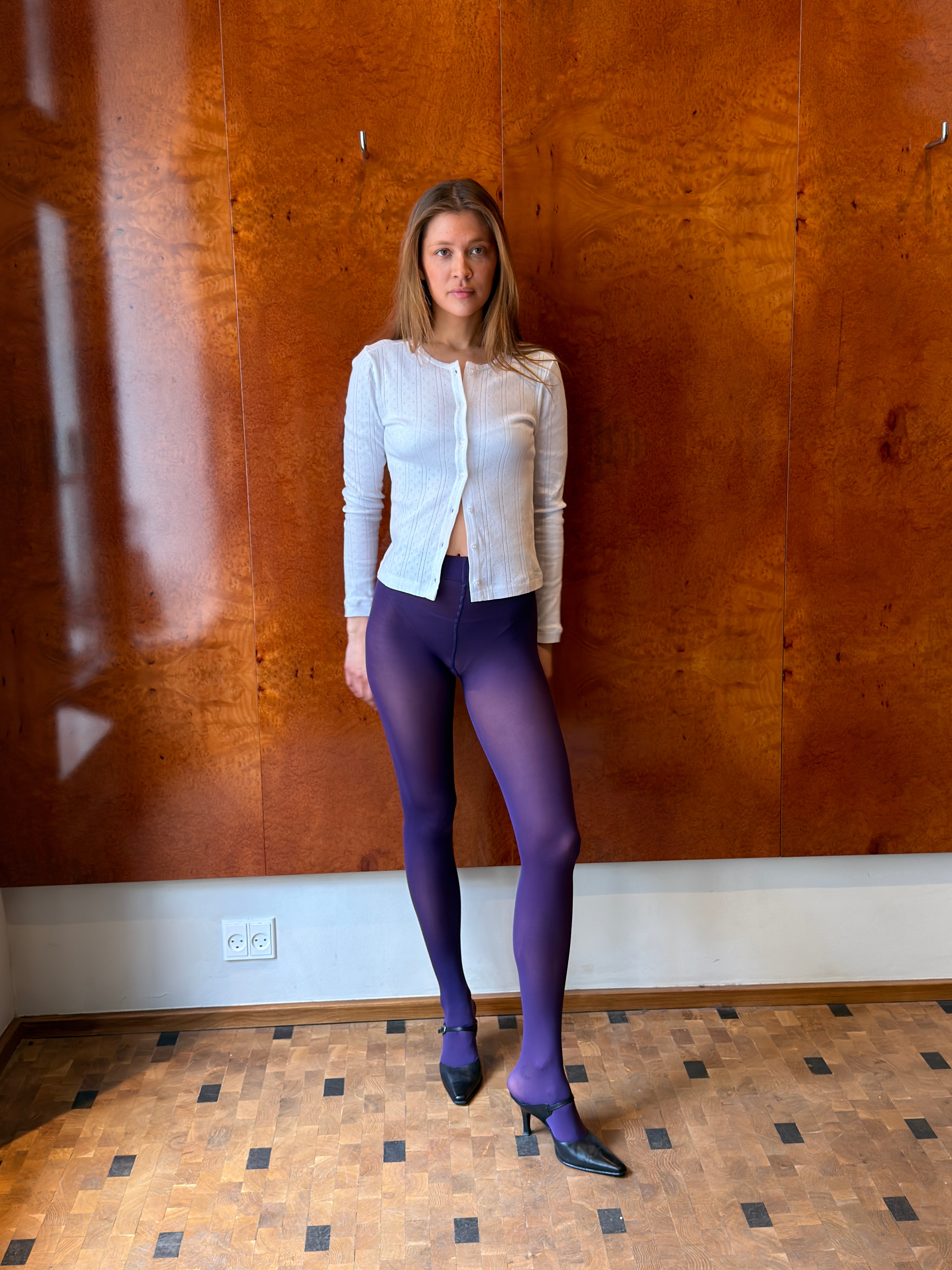 Sheer Tights, Purple